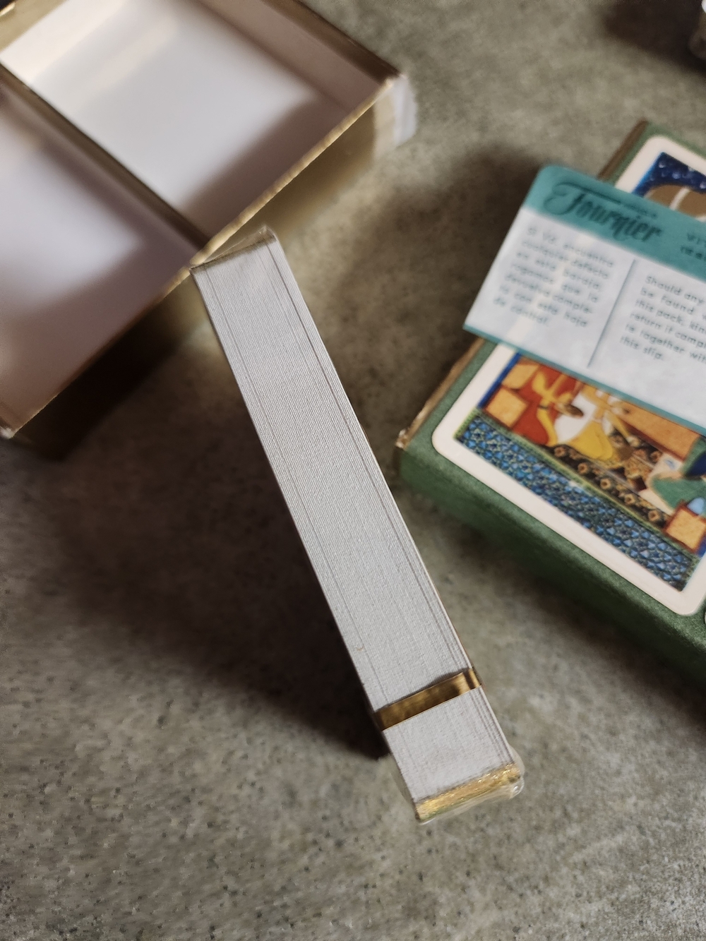 Persian-Style Playing Cards — Green & Gold Accent Deck - Picture 8 of 12